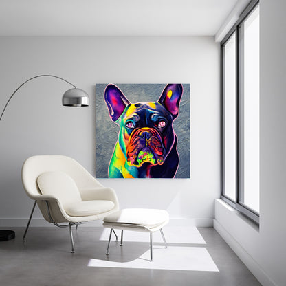 French Bull Dog canvas art