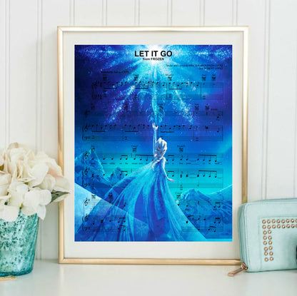 Frozen Artwork for Sale Elsa Let it Go Sheet Music