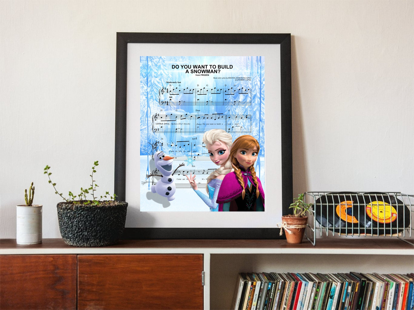 Frozen Sheet Music Wall Art  | Lisa Jaye Art Designs