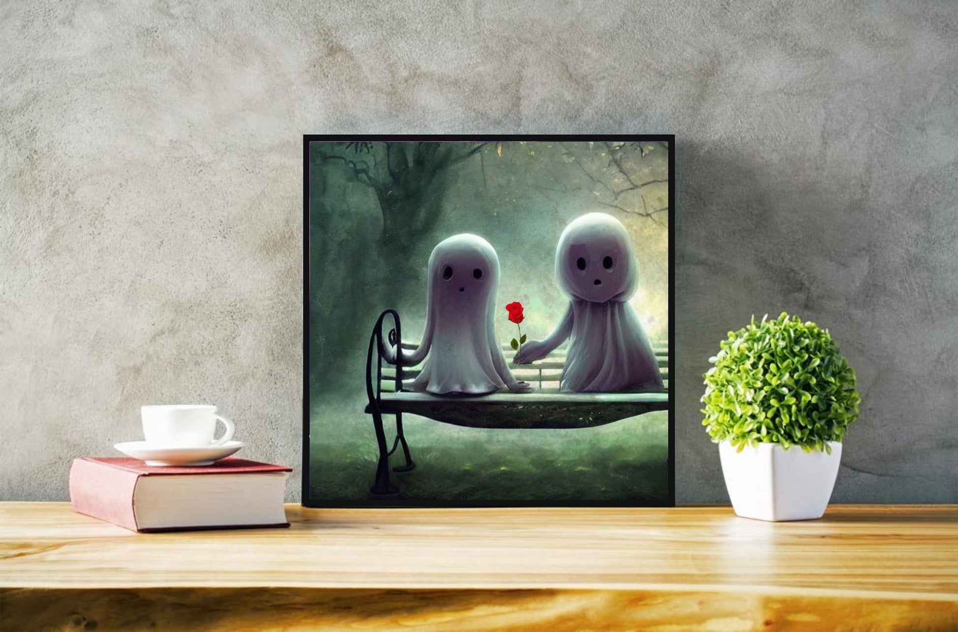 Ghosts in love art print