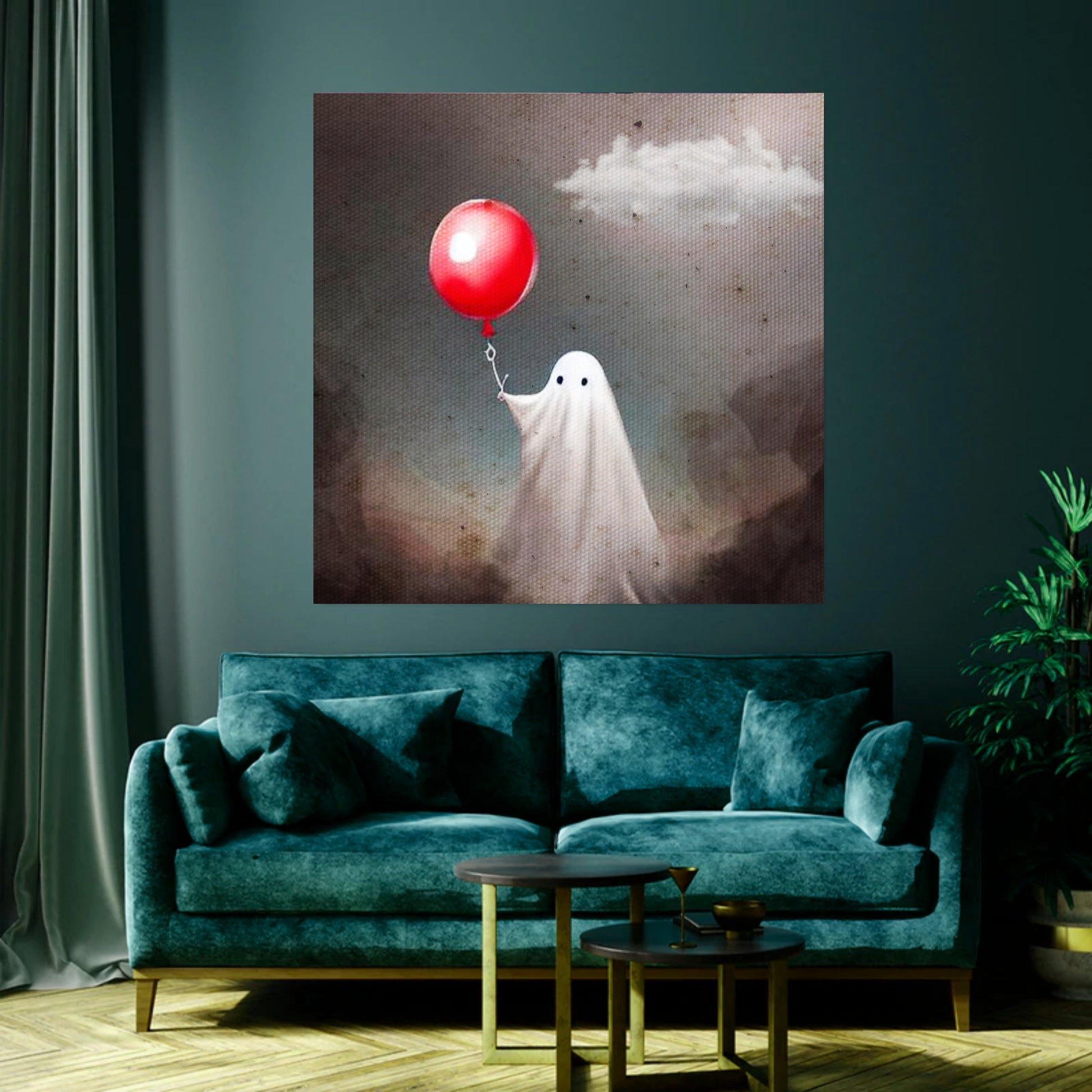 ghost in sheet painting for sale