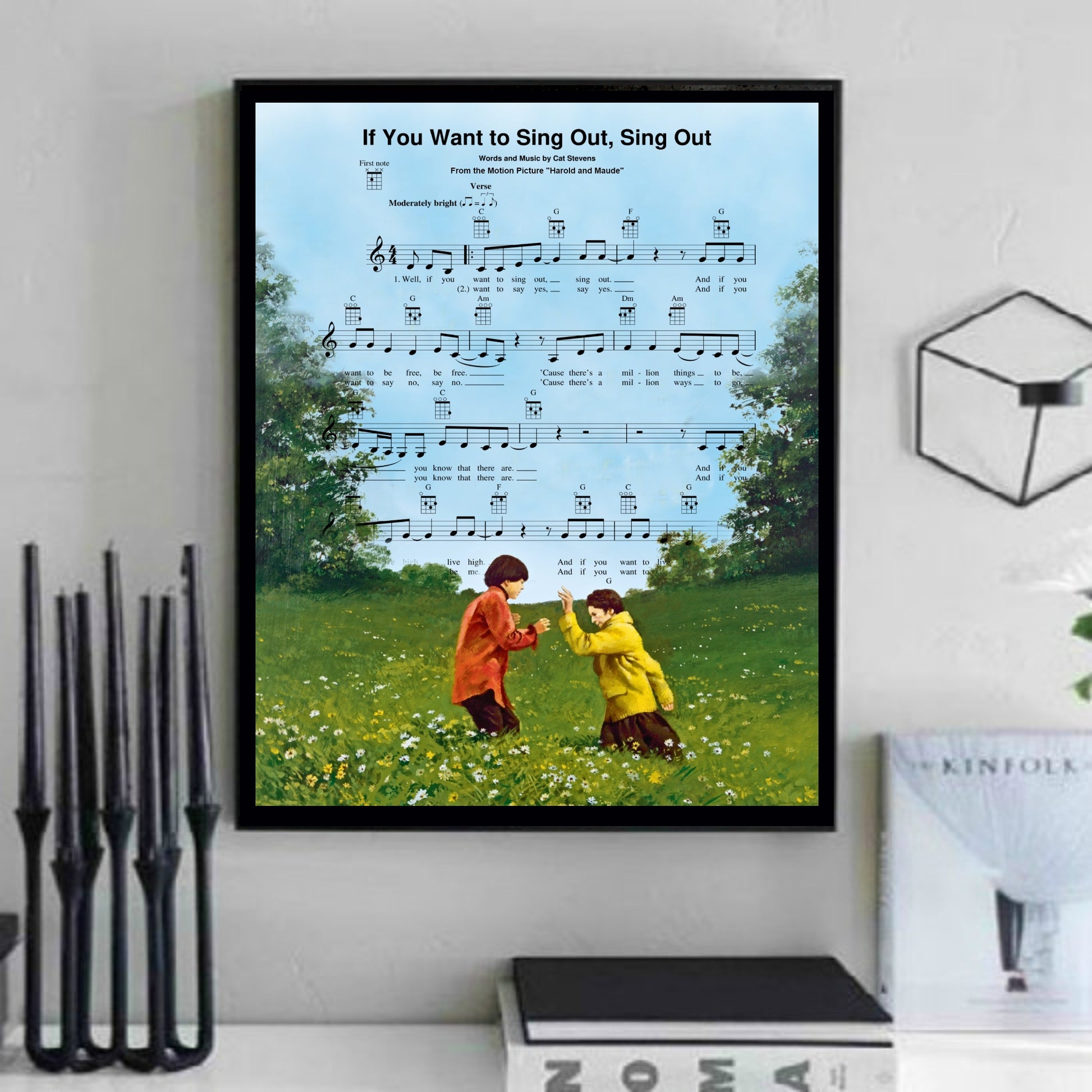 Harold and Maude Song Sheet Music Art