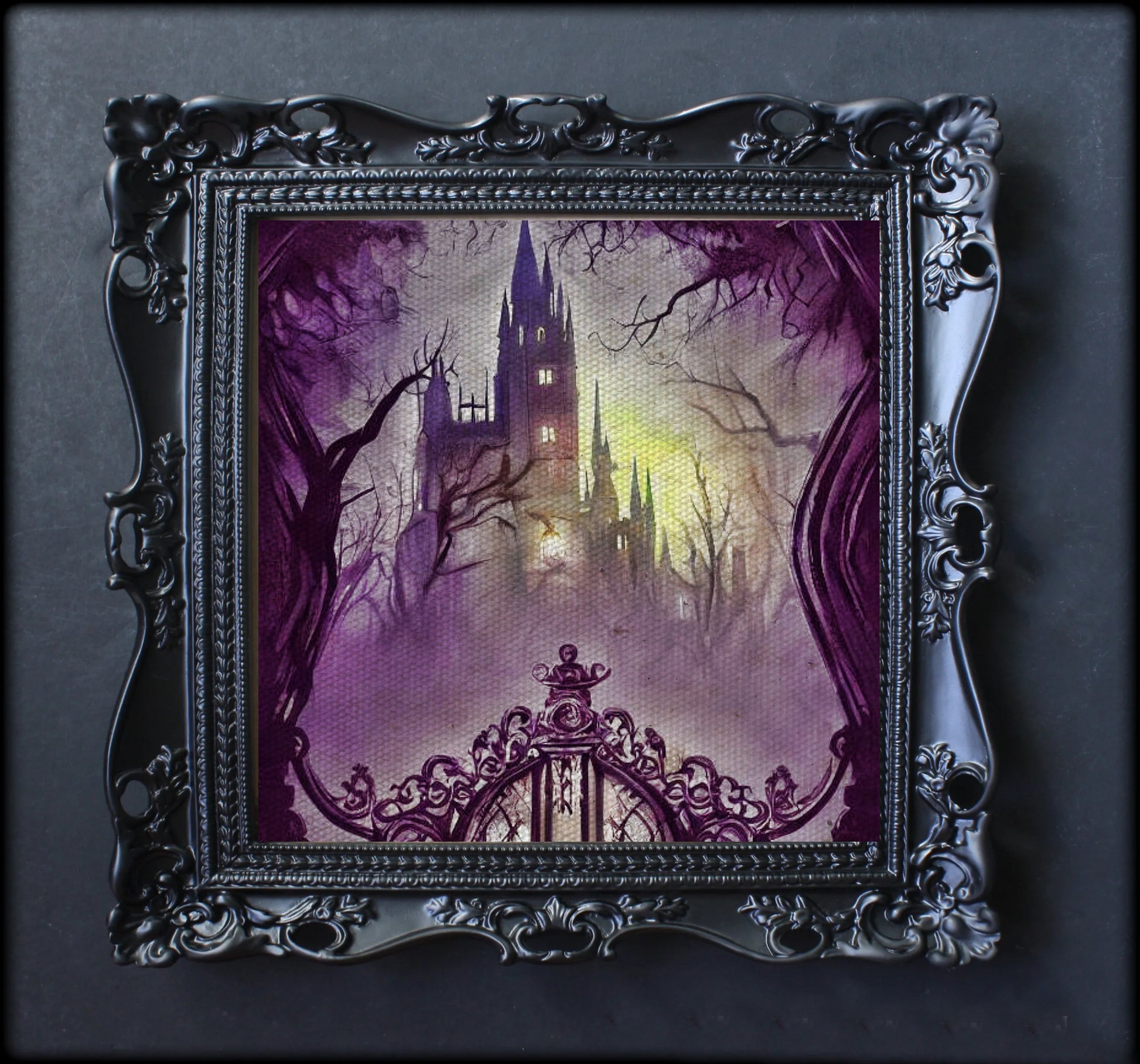 Purple goth art print
