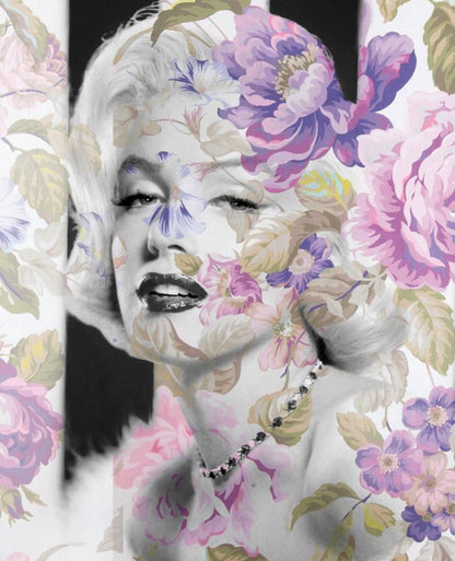 Marilyn Monroe Floral Wall Art  | Lisa Jaye Art Designs