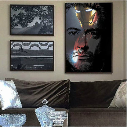 Robert Downey Jr. Iron Man Avengers Wall Art  | Lisa Jaye Art Designs