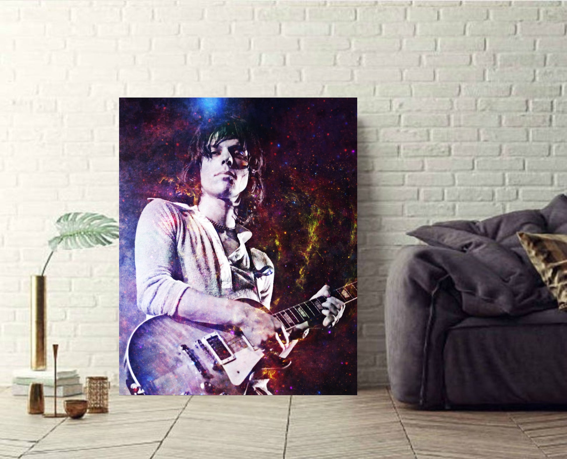 Jeff Beck Painting Canvas