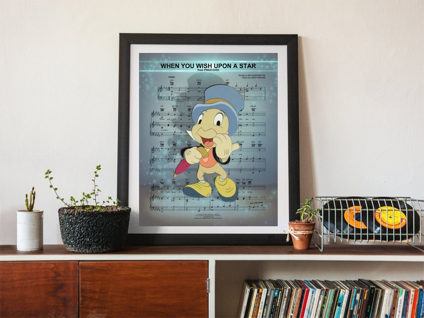 When You Wish Upon a Star wall art print artwork gift