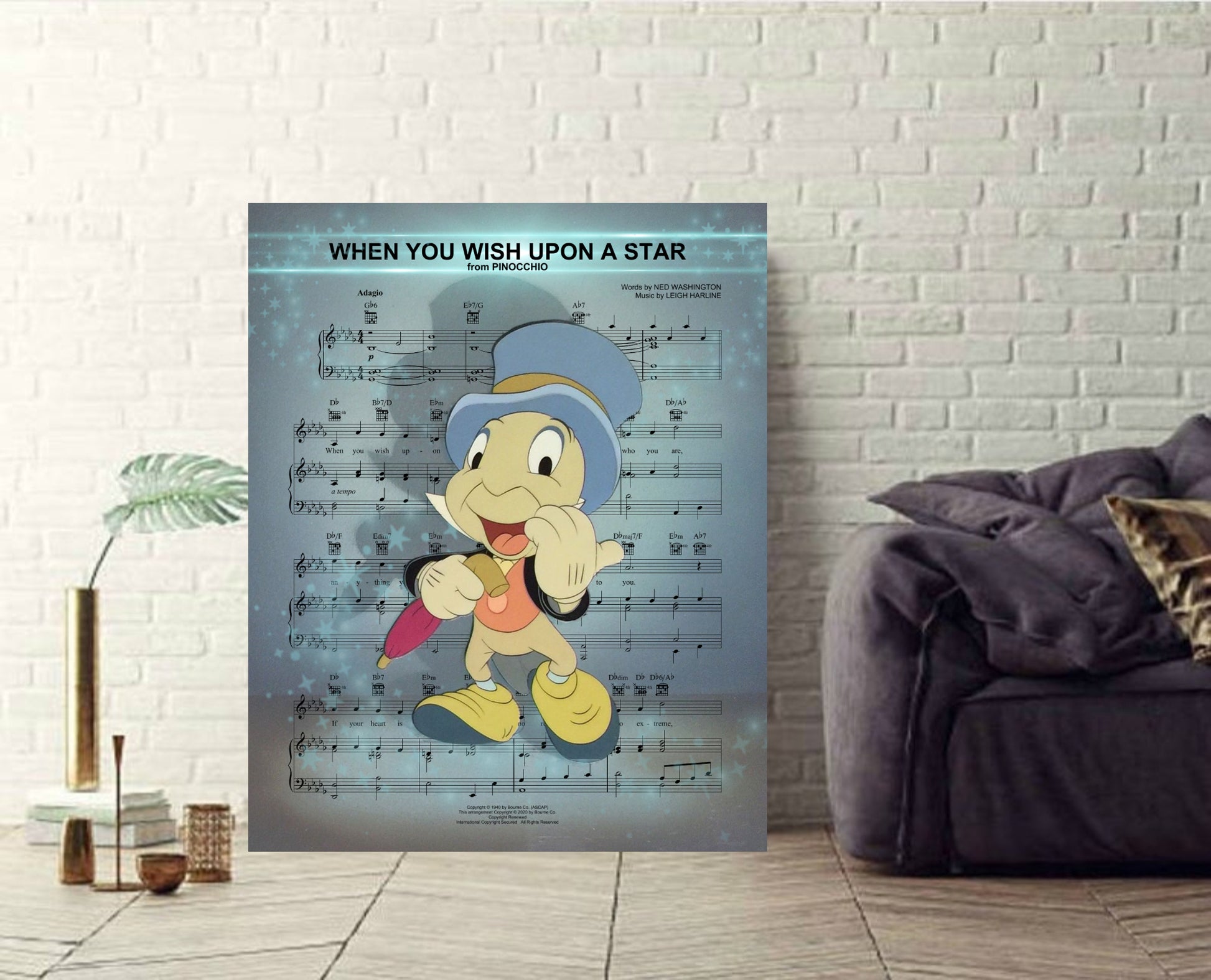 Jiminy Cricket canvas