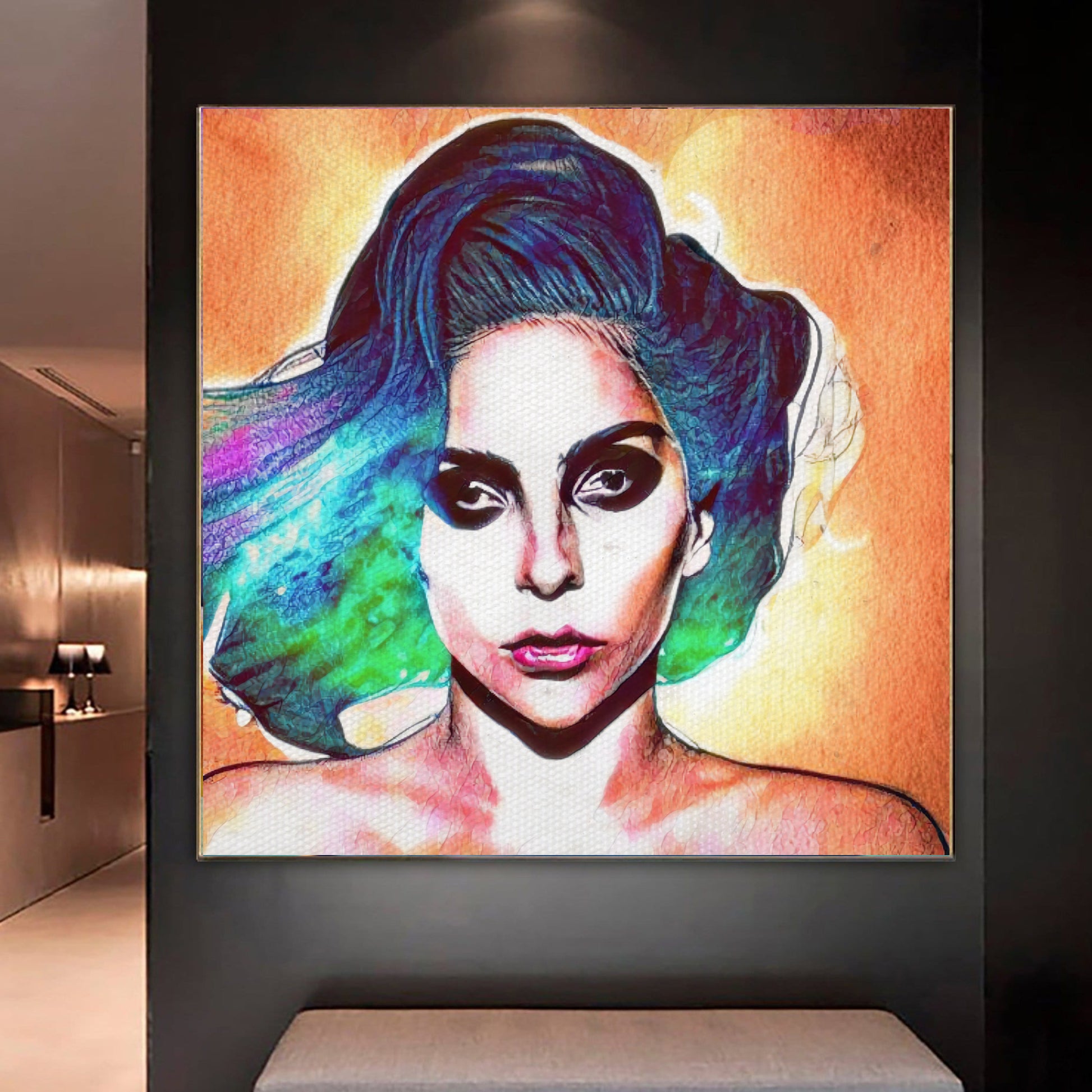 Lady Gaga Canvas art