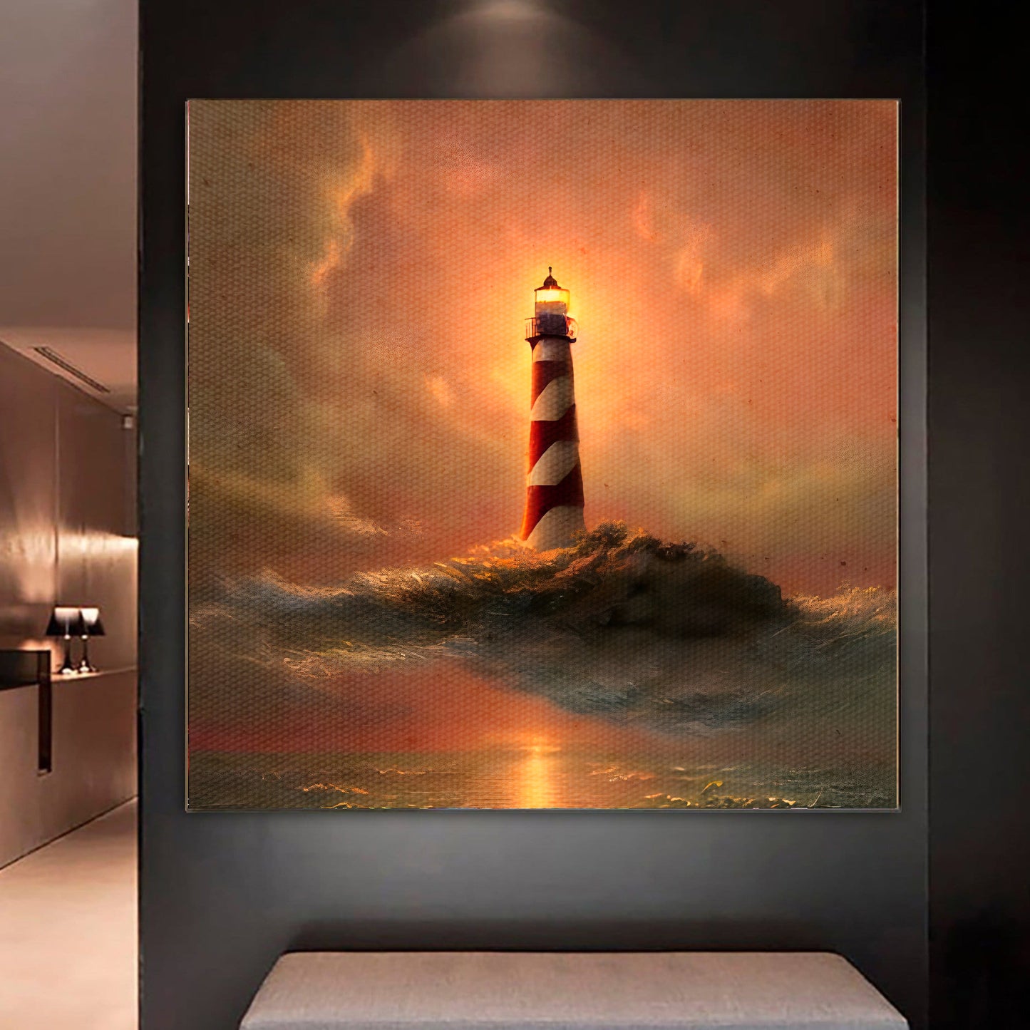 Lighthouse large canvas art