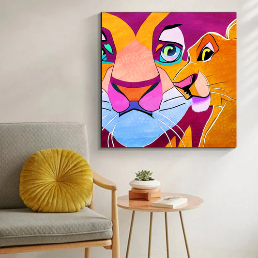 Lion King pop art canvas