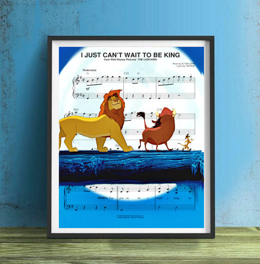 Lion King Wall Art Print Movie Poster