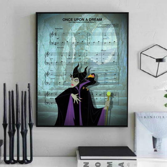 Maleficent Sleeping Beauty Wall Art Print Artwork