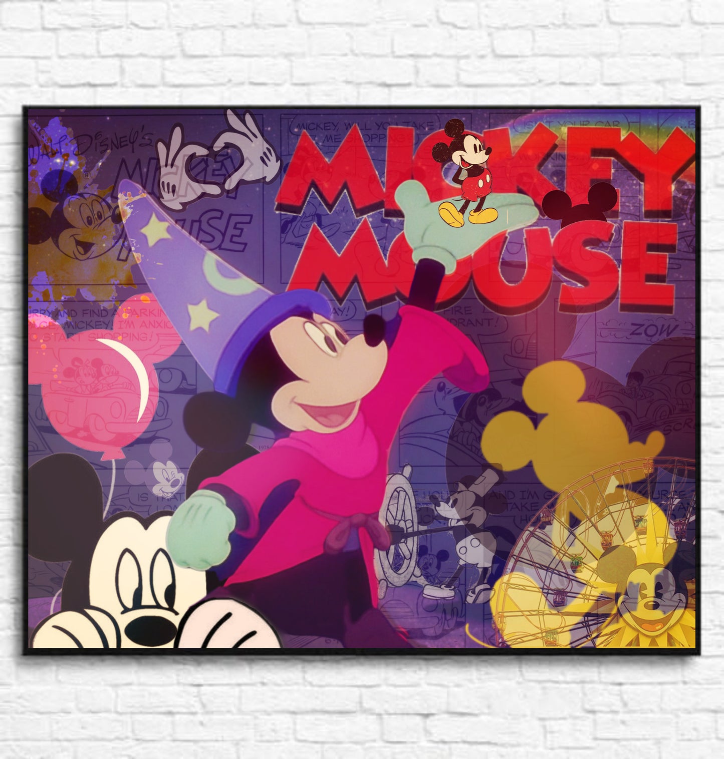 Mickey Mouse Modern Wall Art  | Lisa Jaye Art Designs