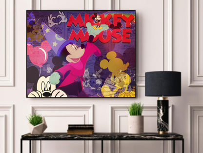 Sorcerer Mickey Mouse Modern Wall Art Artwork Painting