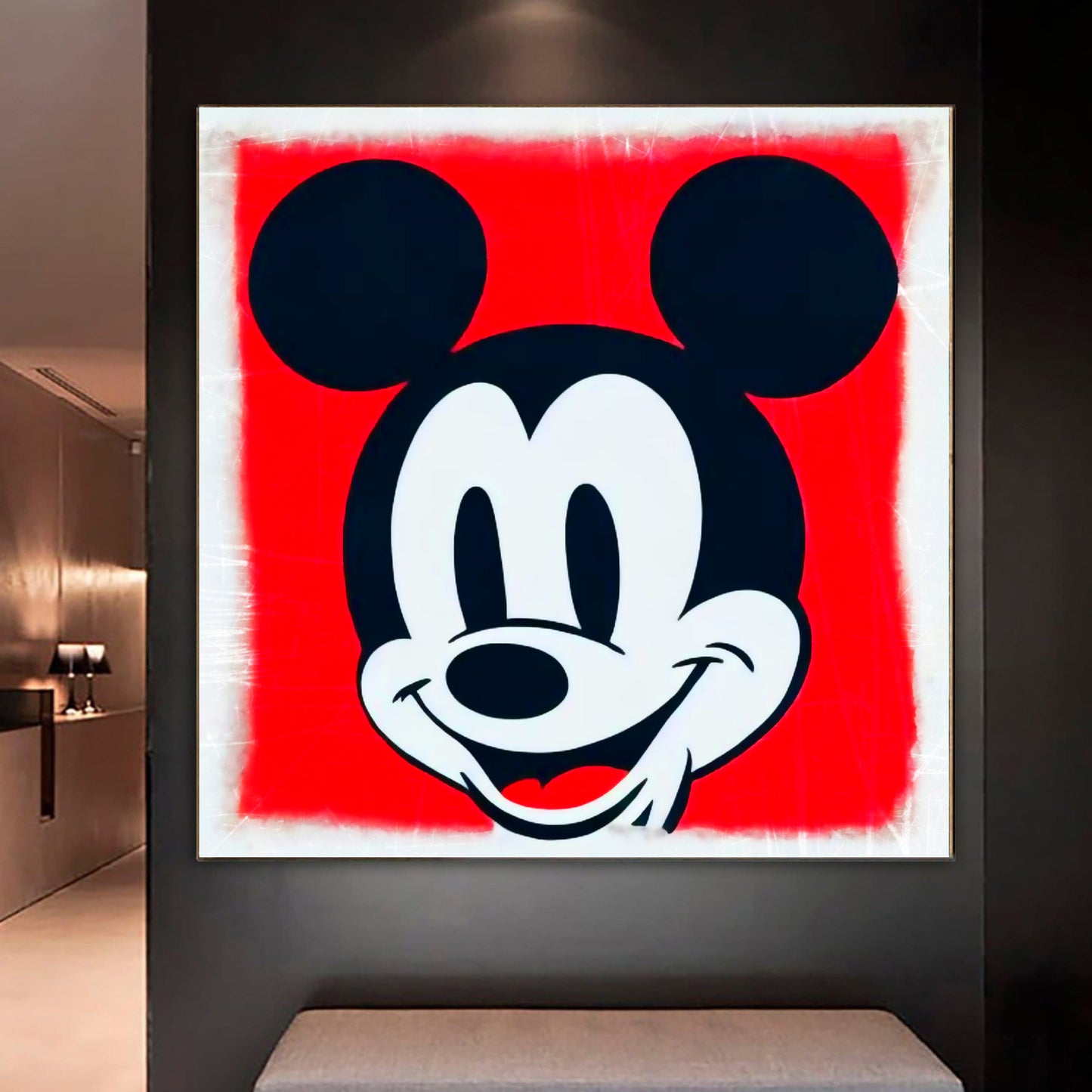 Large Mickey Mouse wall art canvas