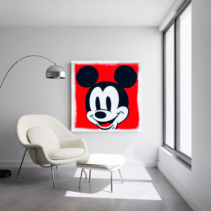 Classic Mickey square poster art print