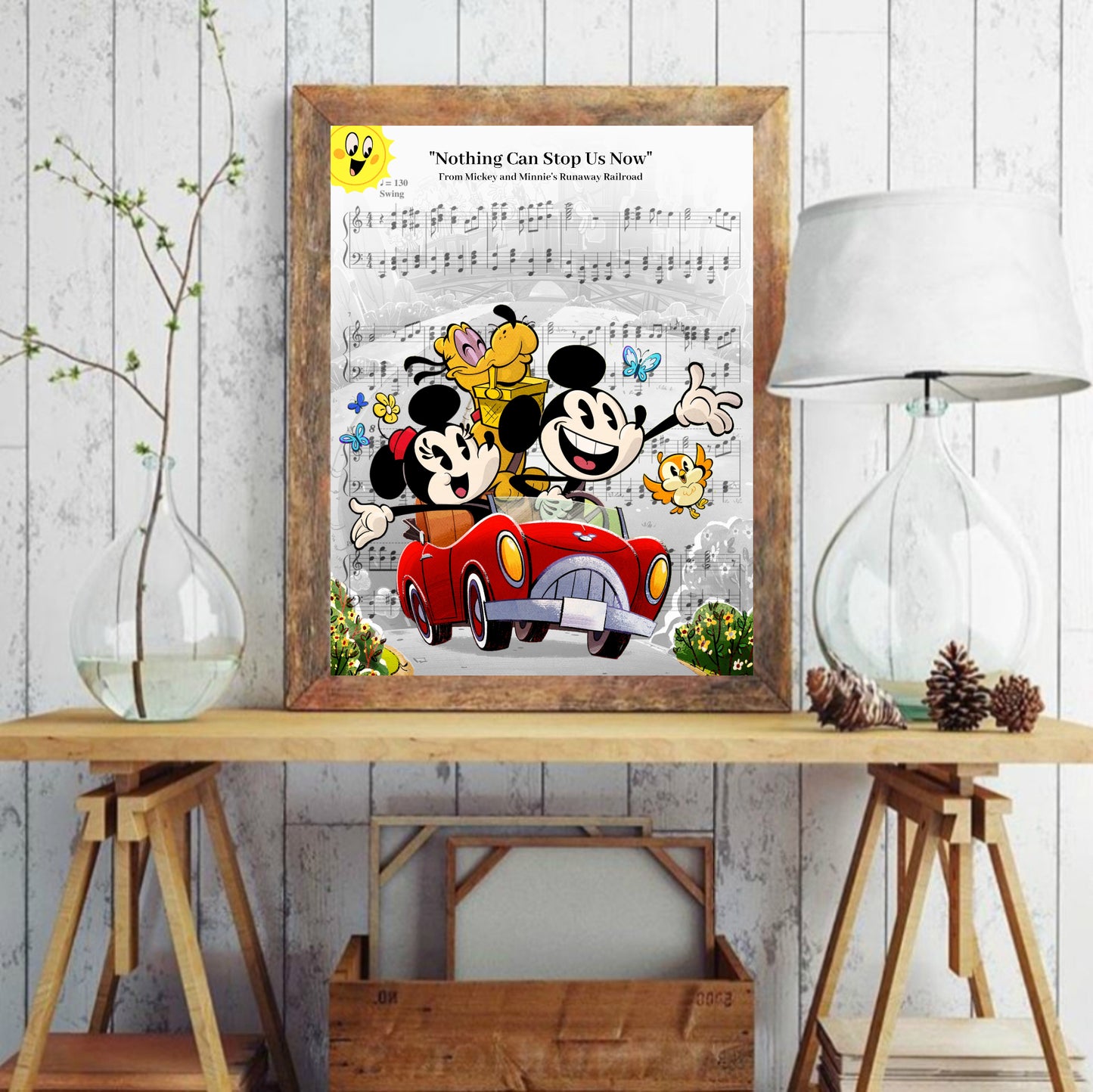 Mickey and Minnie Wall Art