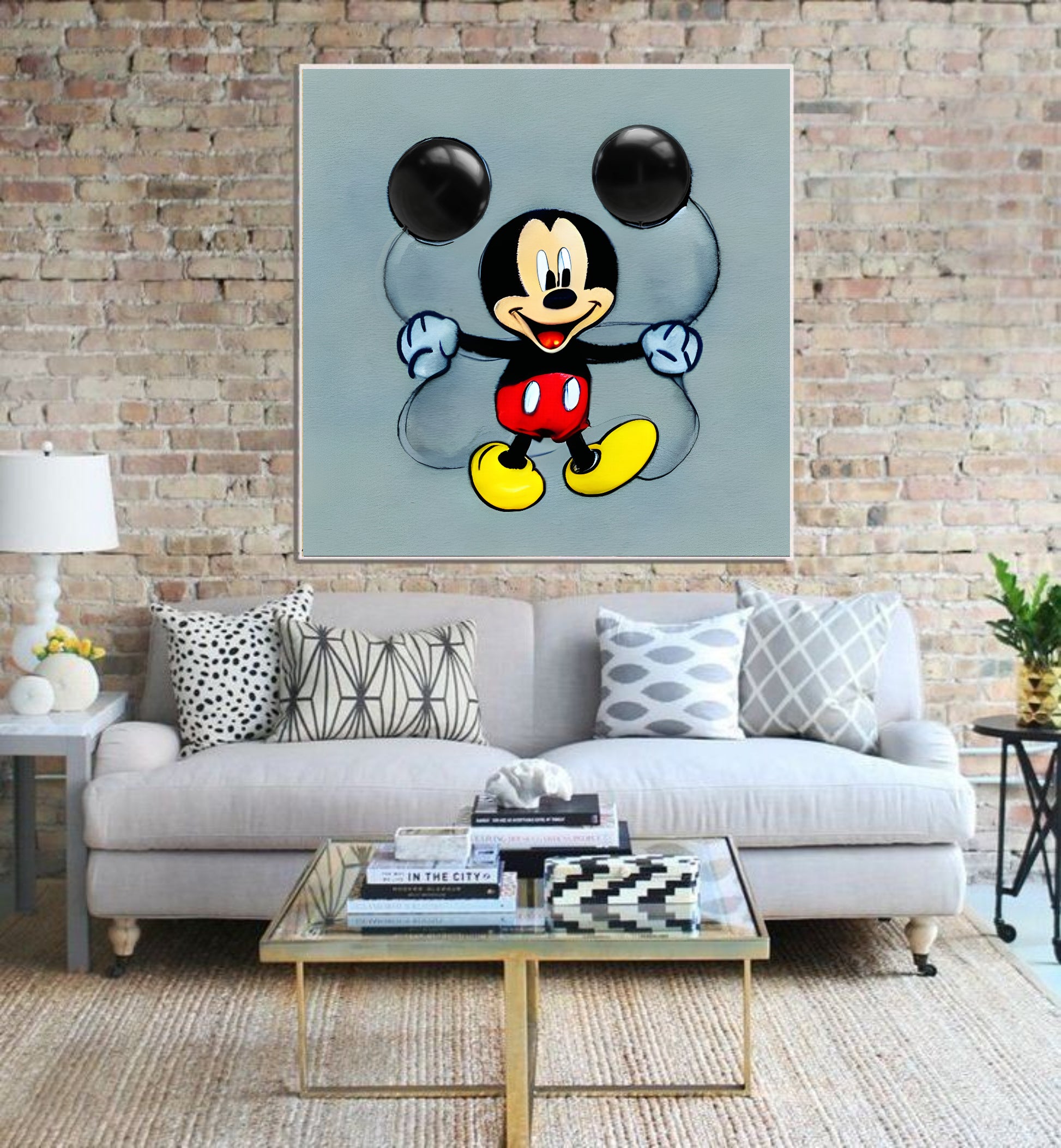 Large Mickey Mouse wall art