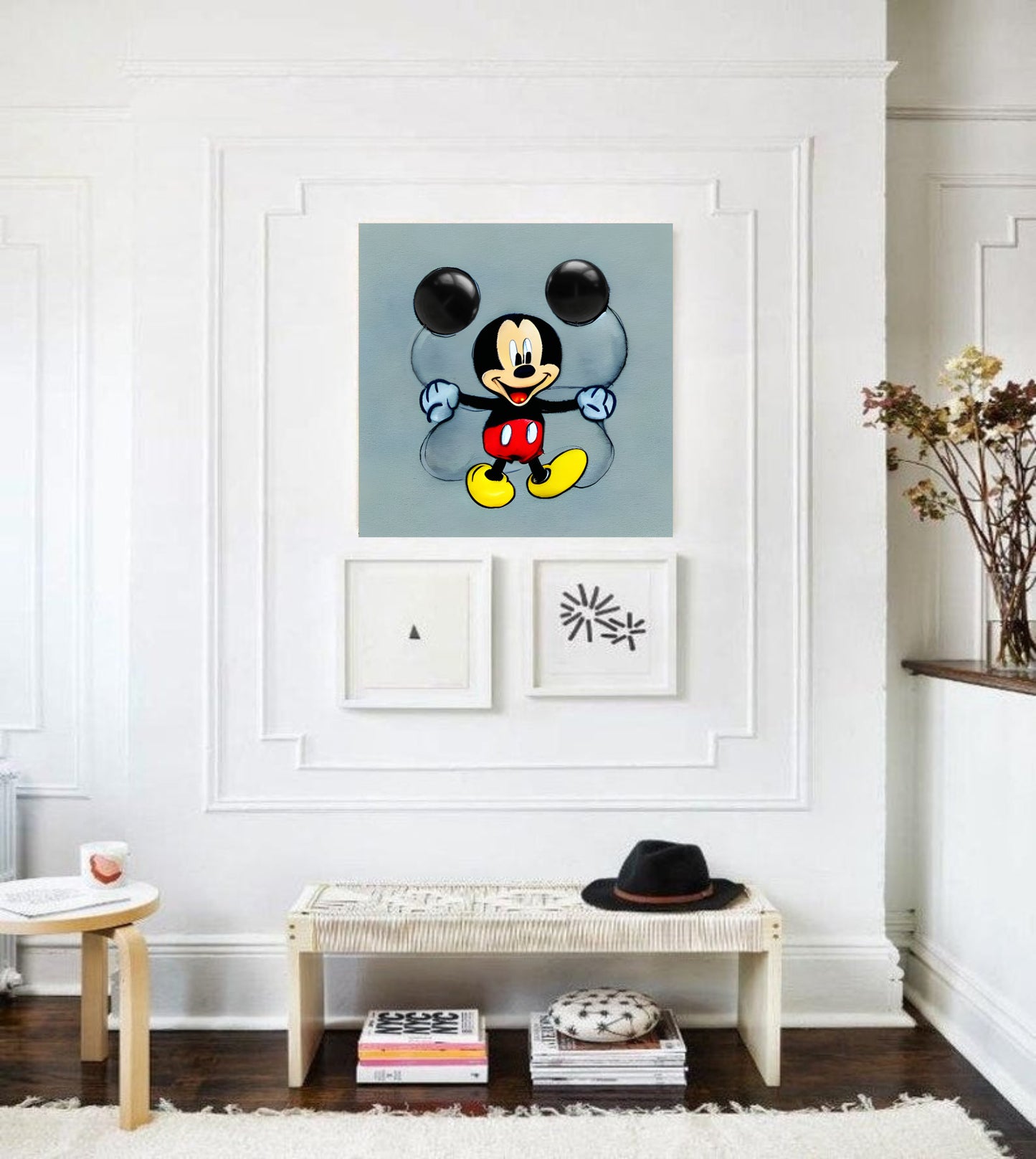 Mickey Mouse with Balloons Fine Art  | Lisa Jaye Art Designs