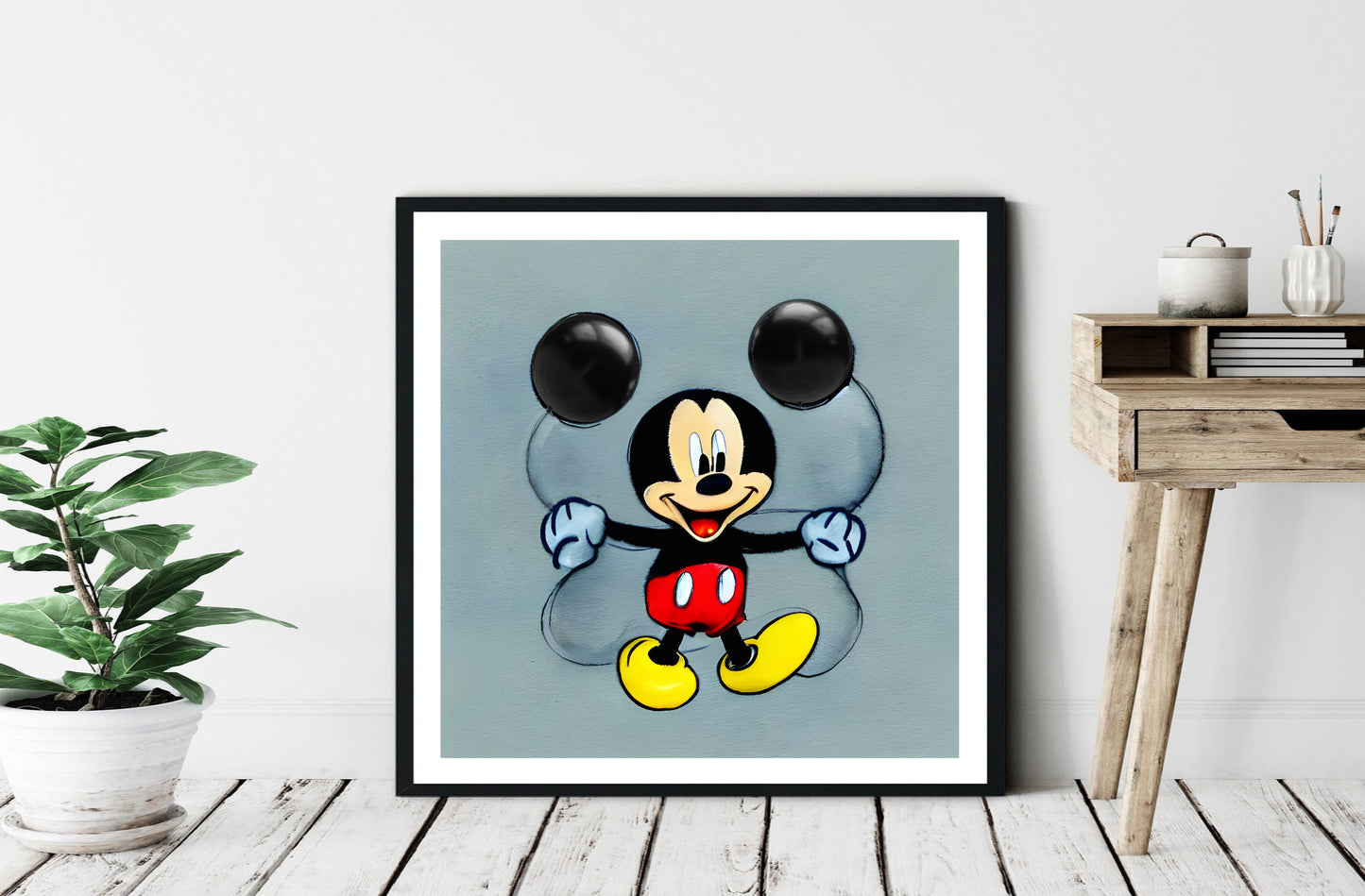 Mickey Mouse pop art painting print