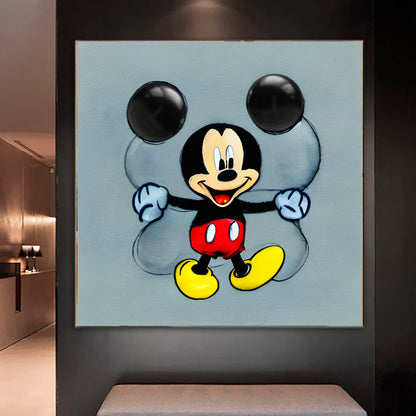 Large Mickey mouse painting for sale