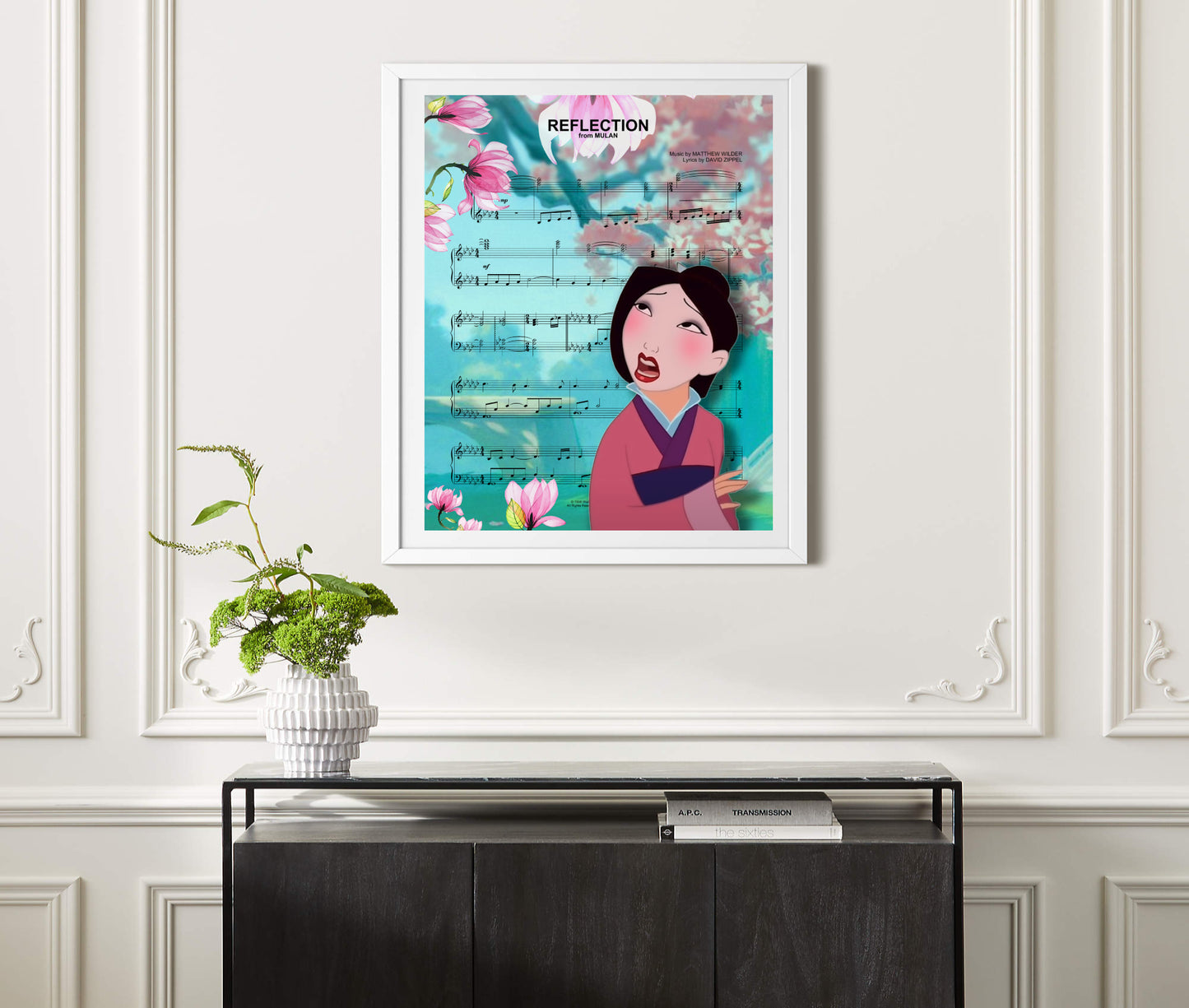 Mulan Reflection art print poster