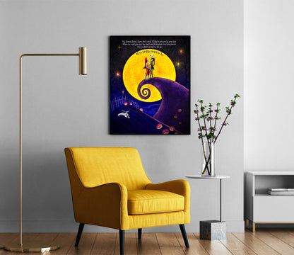 Nightmare Before Christmas Simply meant to be wall art home decor