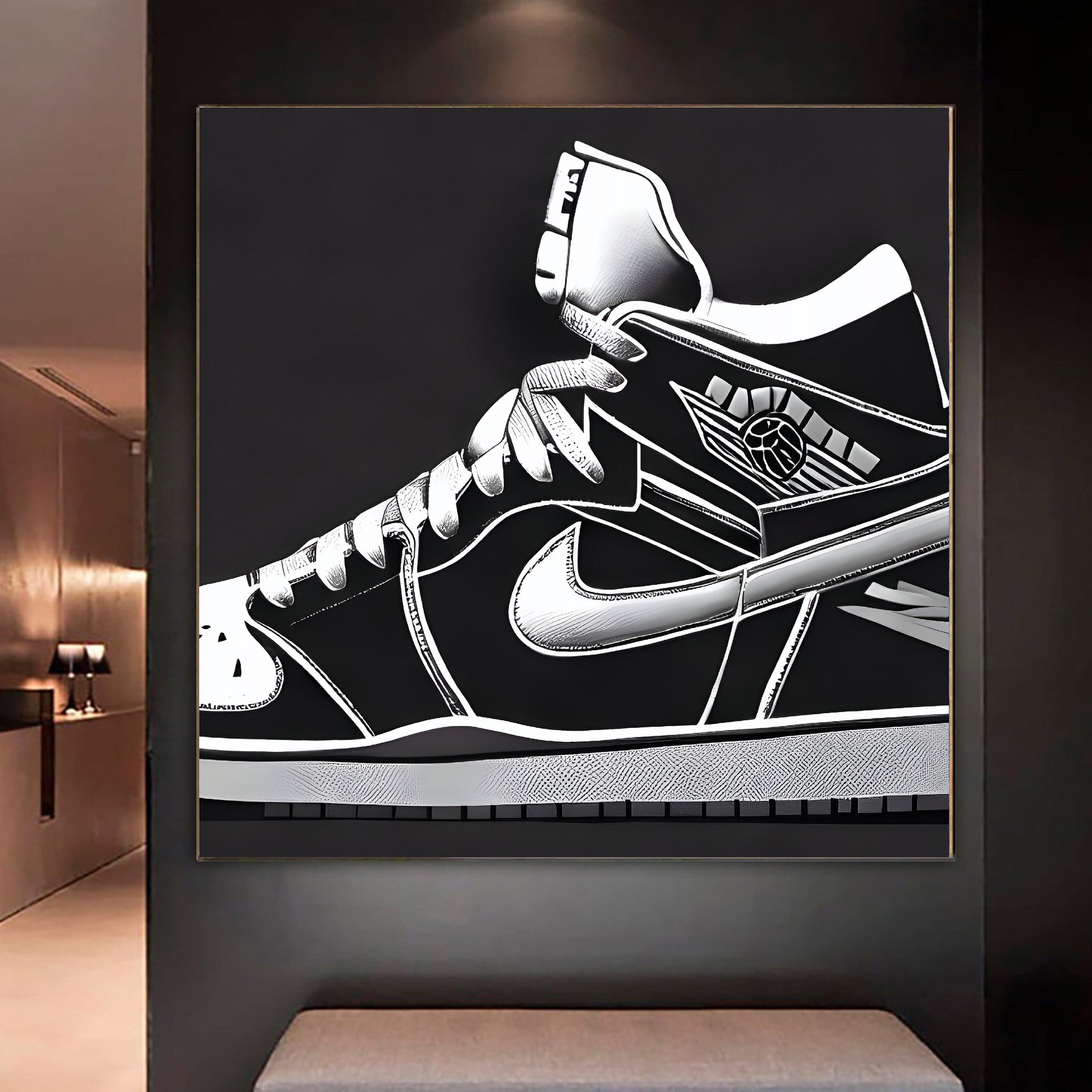 Nike Jordans wall art ideas