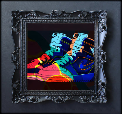 Nike Jordans Pop Art Wall Art  | Lisa Jaye Art Designs