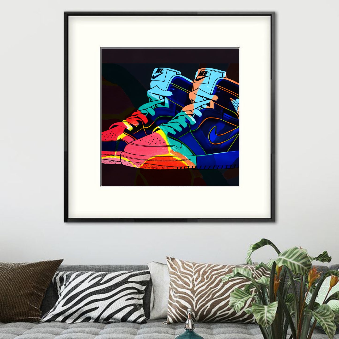 Nike Jordans Abstract Art