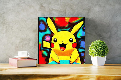 Pikachu Pop Art Wall Art  | Lisa Jaye Art Designs