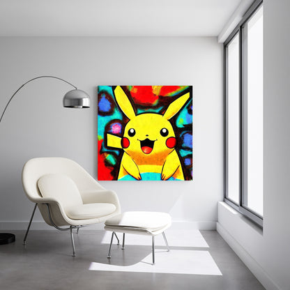 Pikachu painting canvas