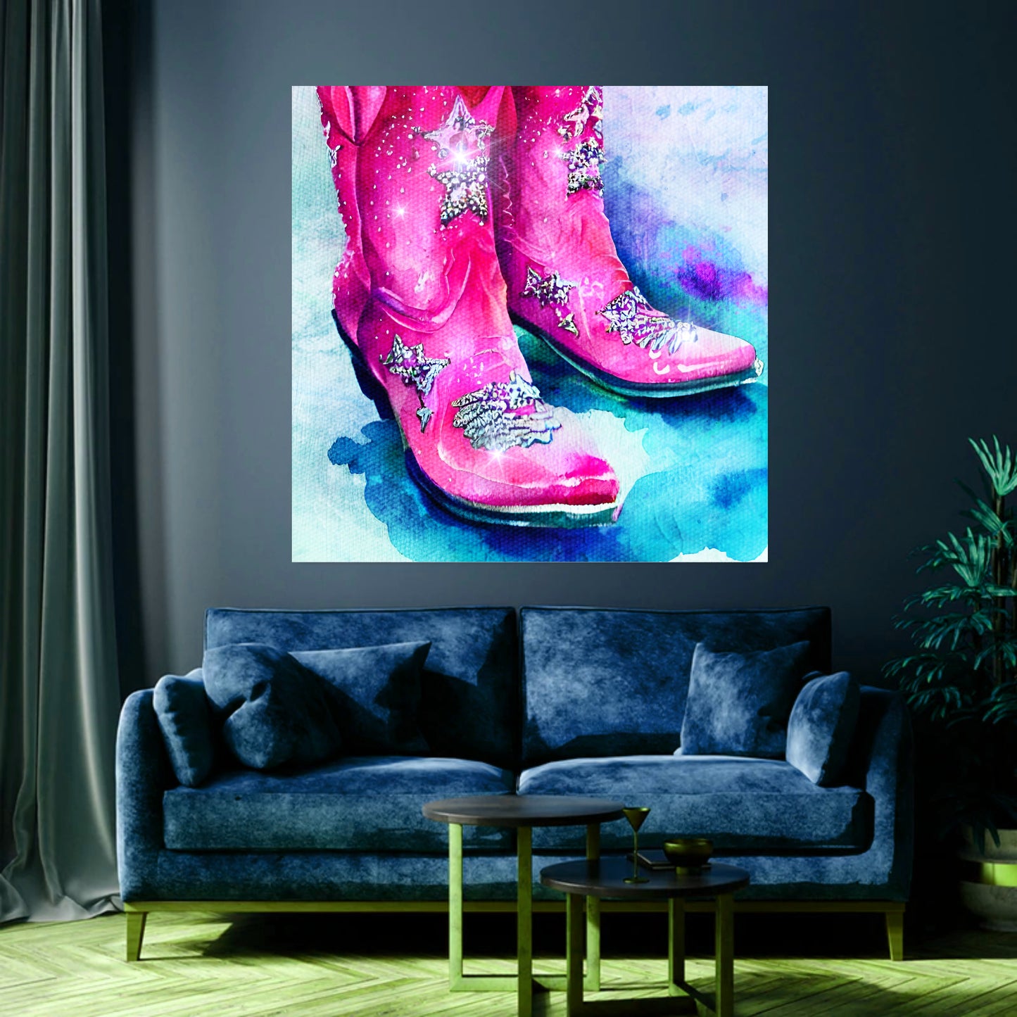cowgirl large wall art