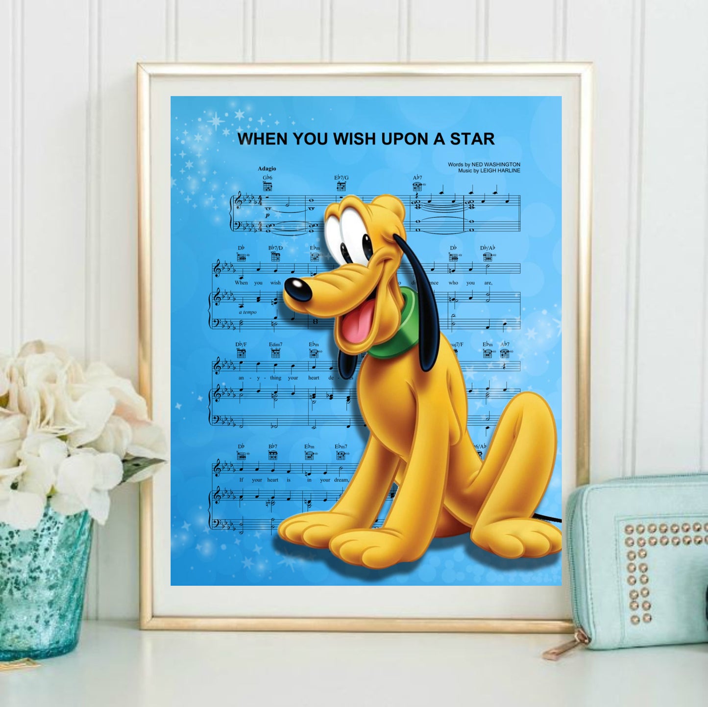 When you wish upon a star sheet music art