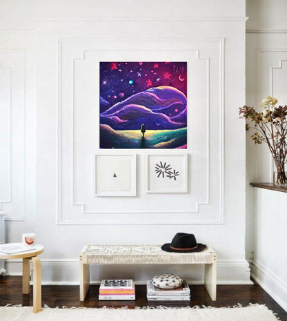 Purple Sky Fantasy Painting Fine Art  | Lisa Jaye Art Designs