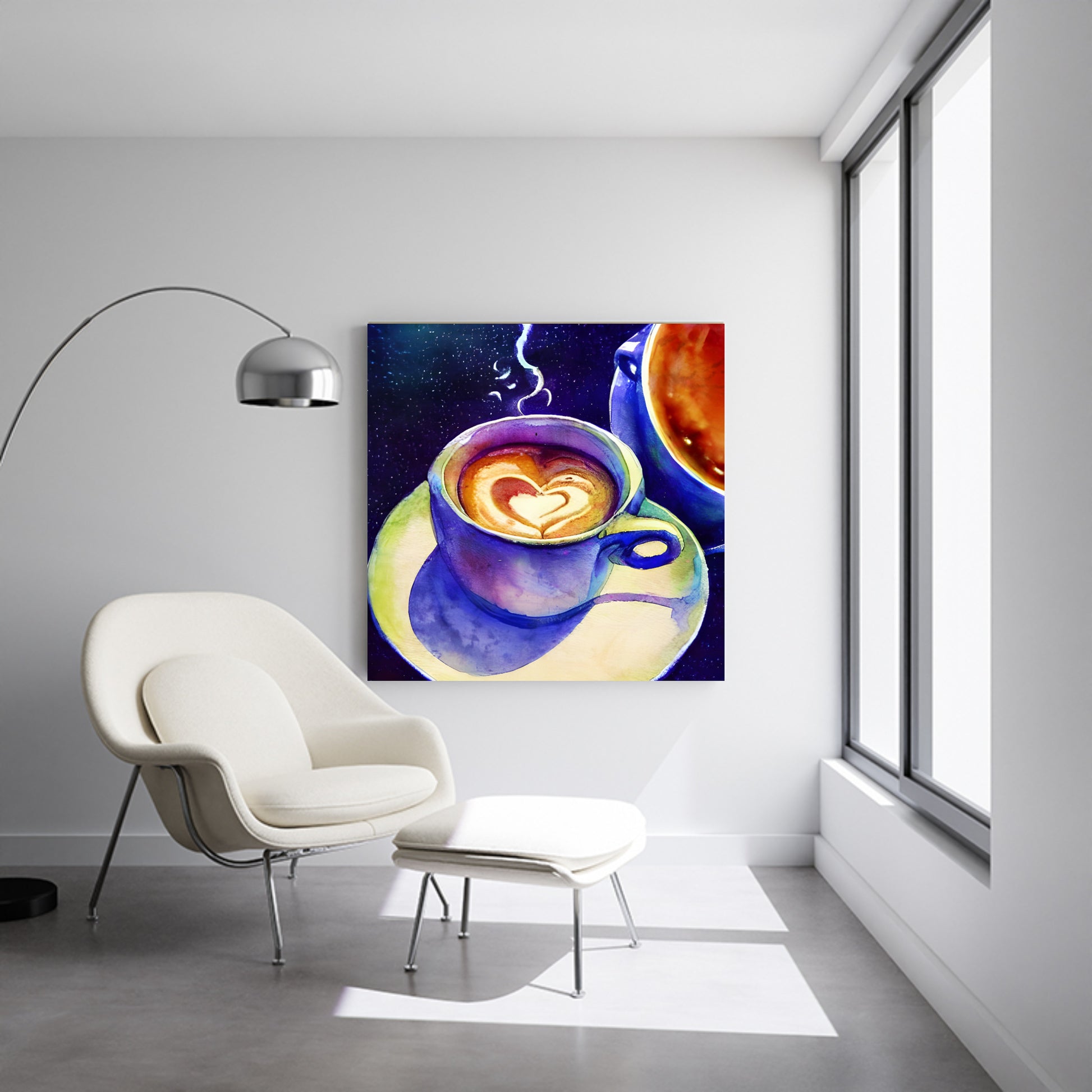 coffee cup wall art pop modern art
