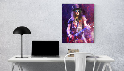 Slash Guns N' Roses Wall Art  | Lisa Jaye Art Designs