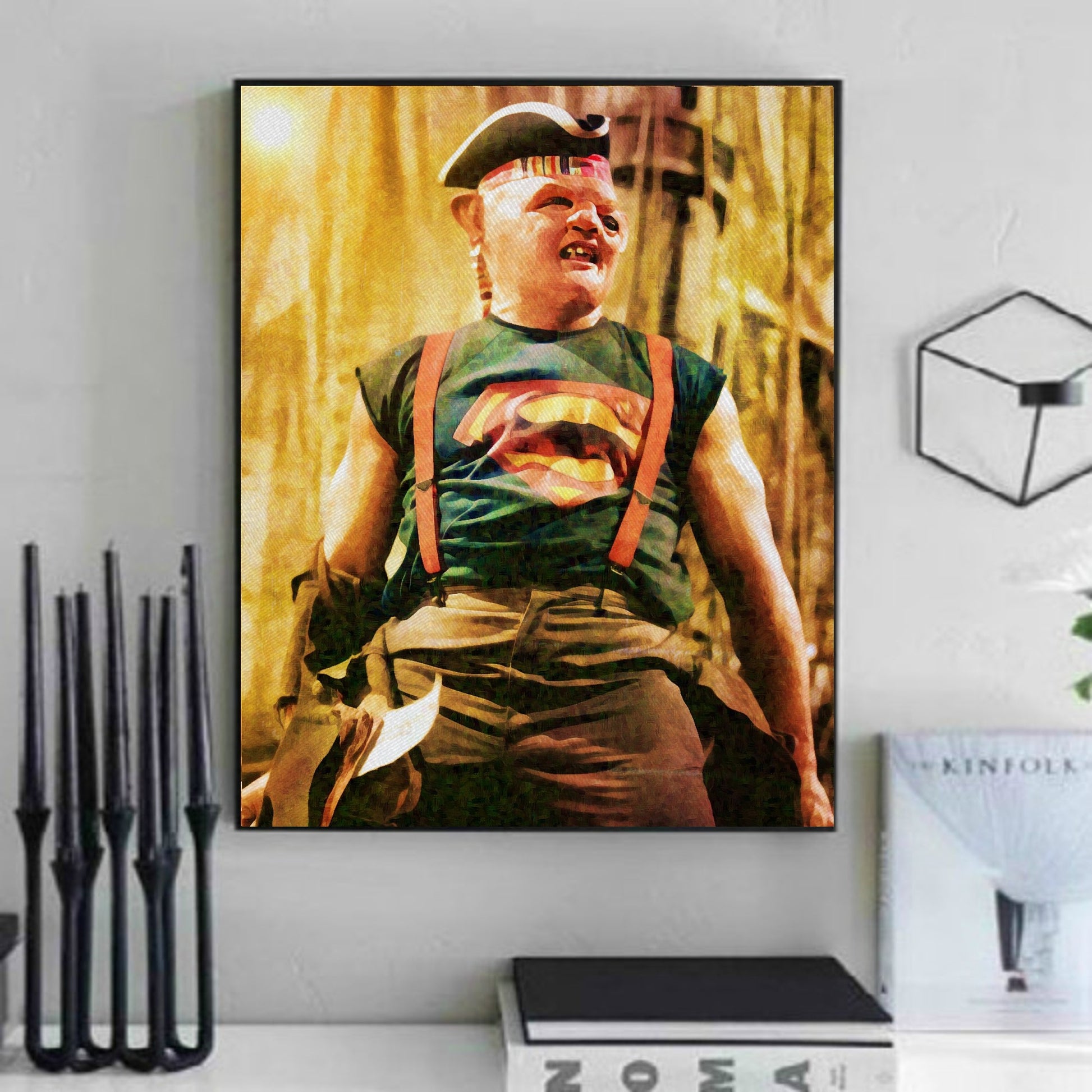 Sloth Goonies Superman shirt art poster