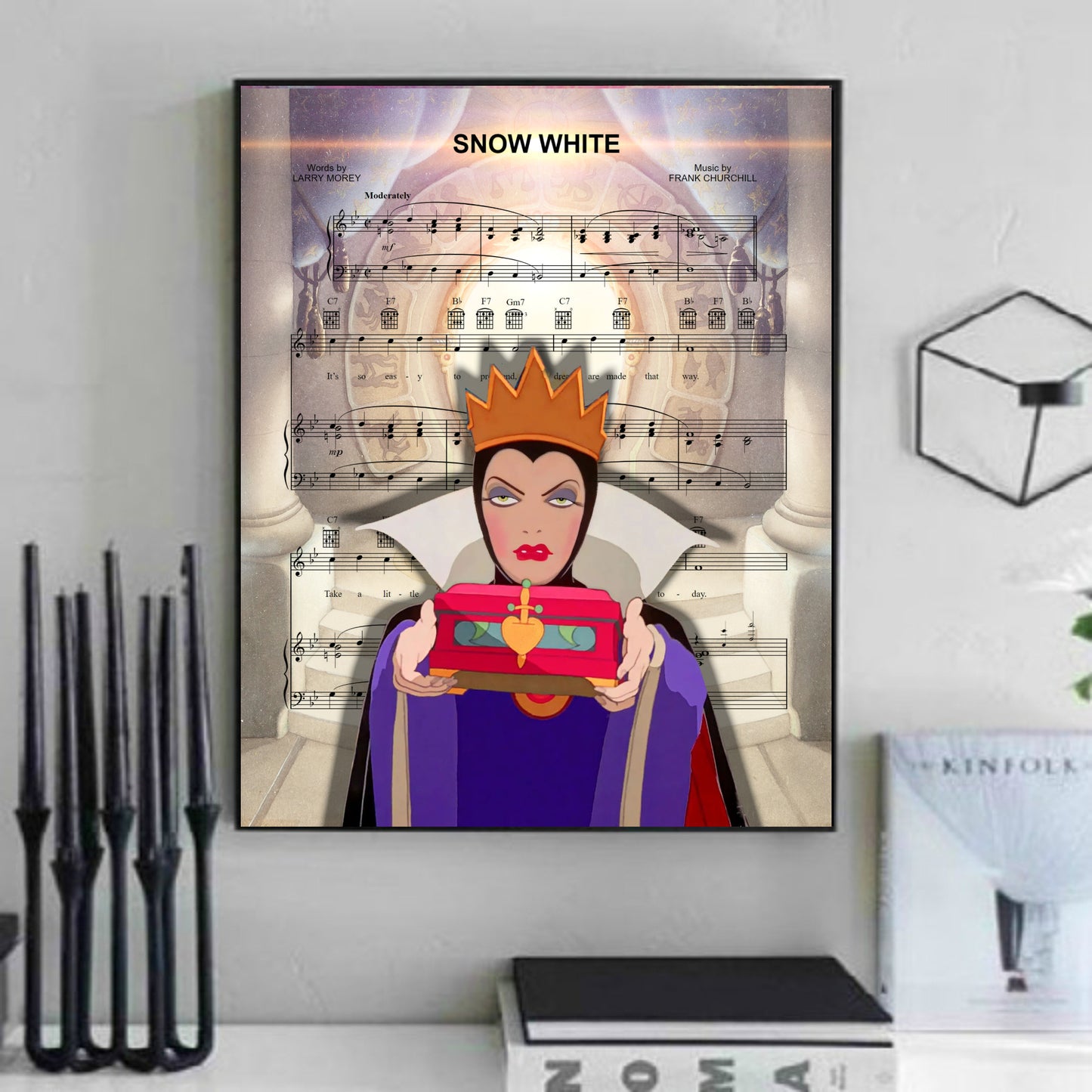 Snow White Evil Queen Art Print poster
