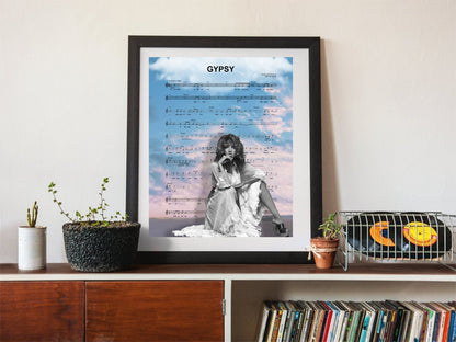 Stevie Nicks Gypsy Sheet Music Art