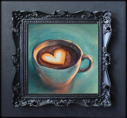 coffee cup framed art