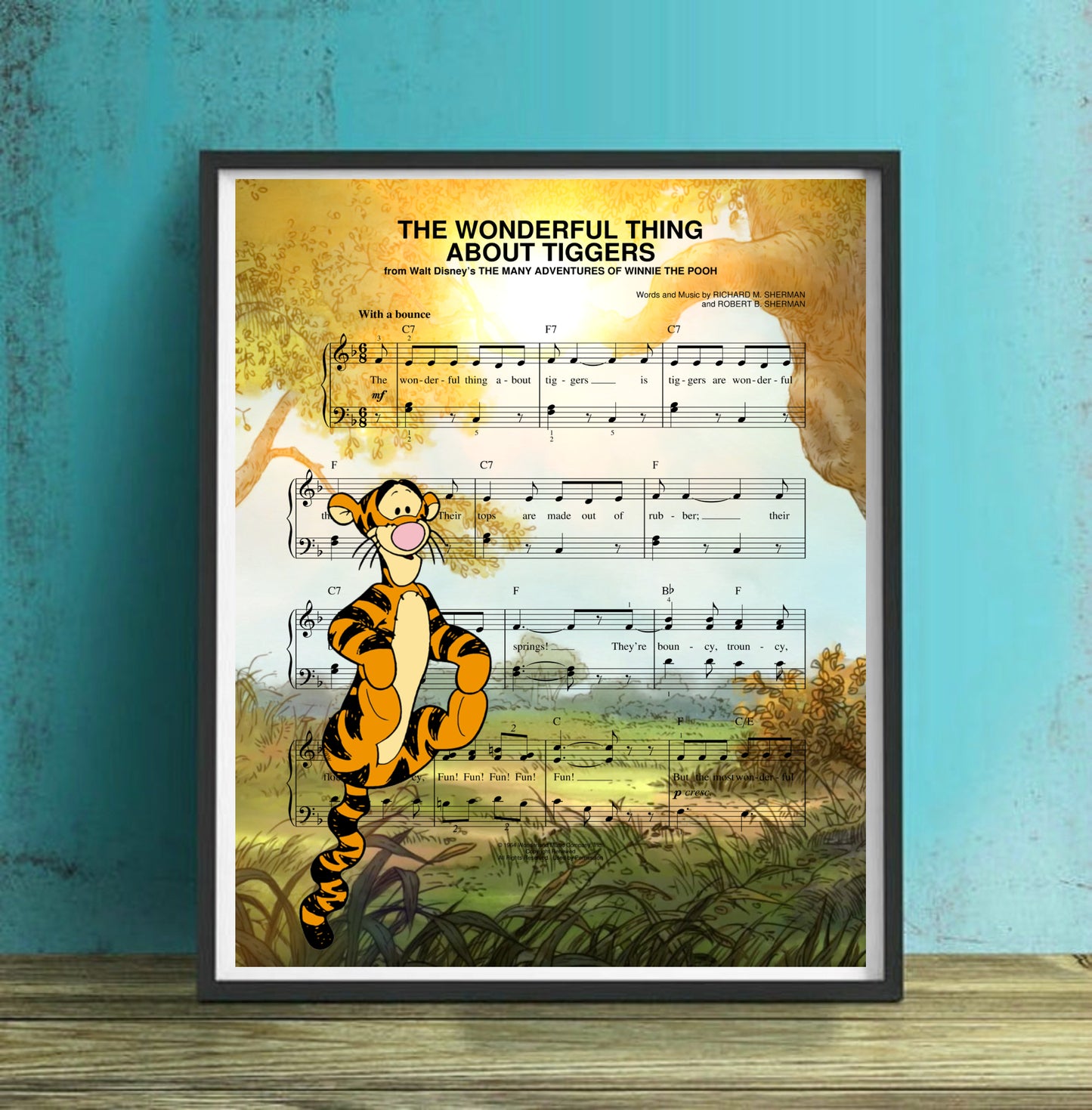 Tigger The Wonderful Thing about Tiggers Sheet Music