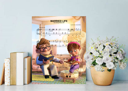 UP Married Life Sheet Music Art