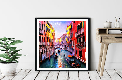 Venice colorful painting wall art artwork 