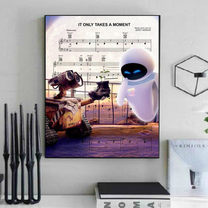 Wall E and Eve artwork gift