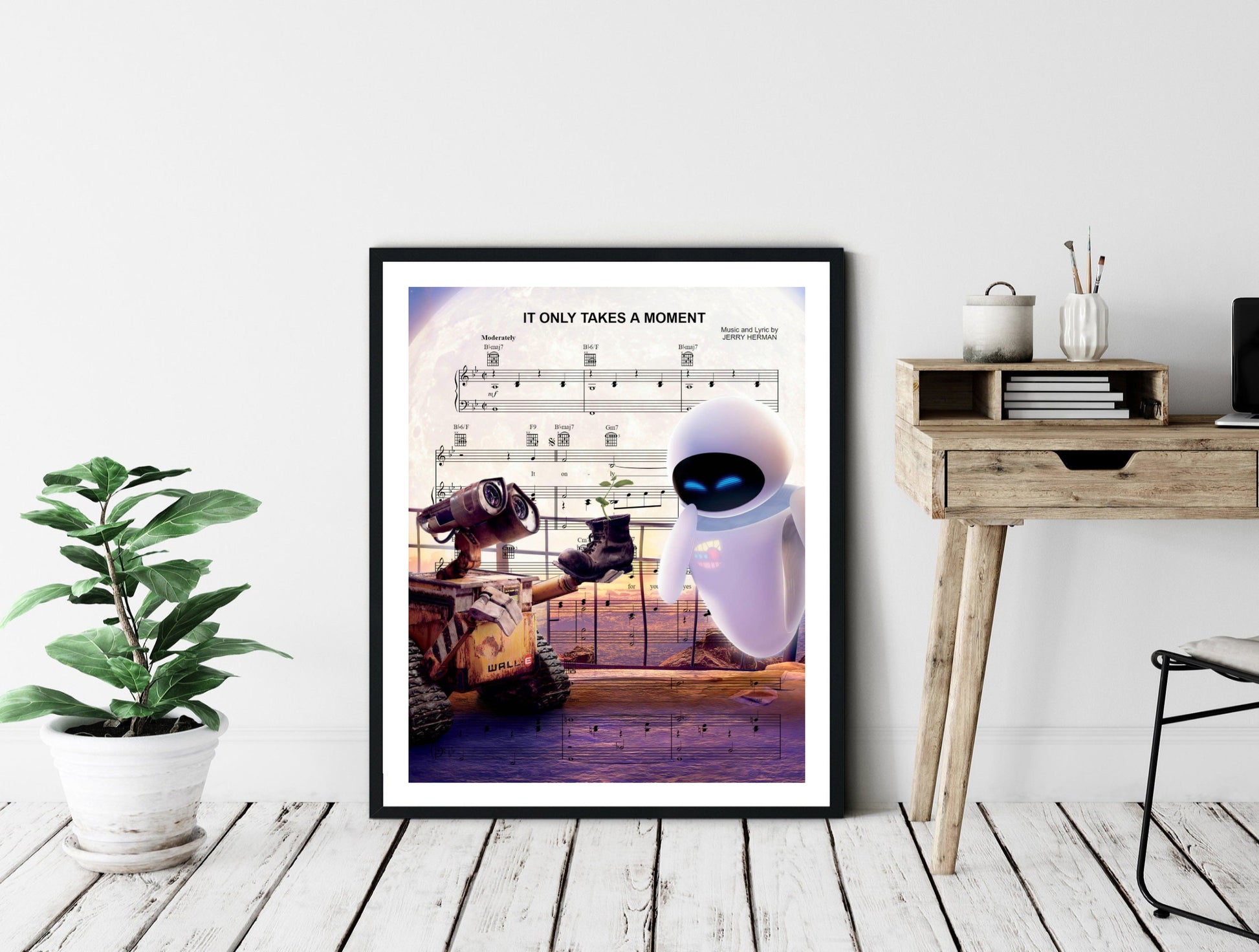 Wall E and Eve love gift art