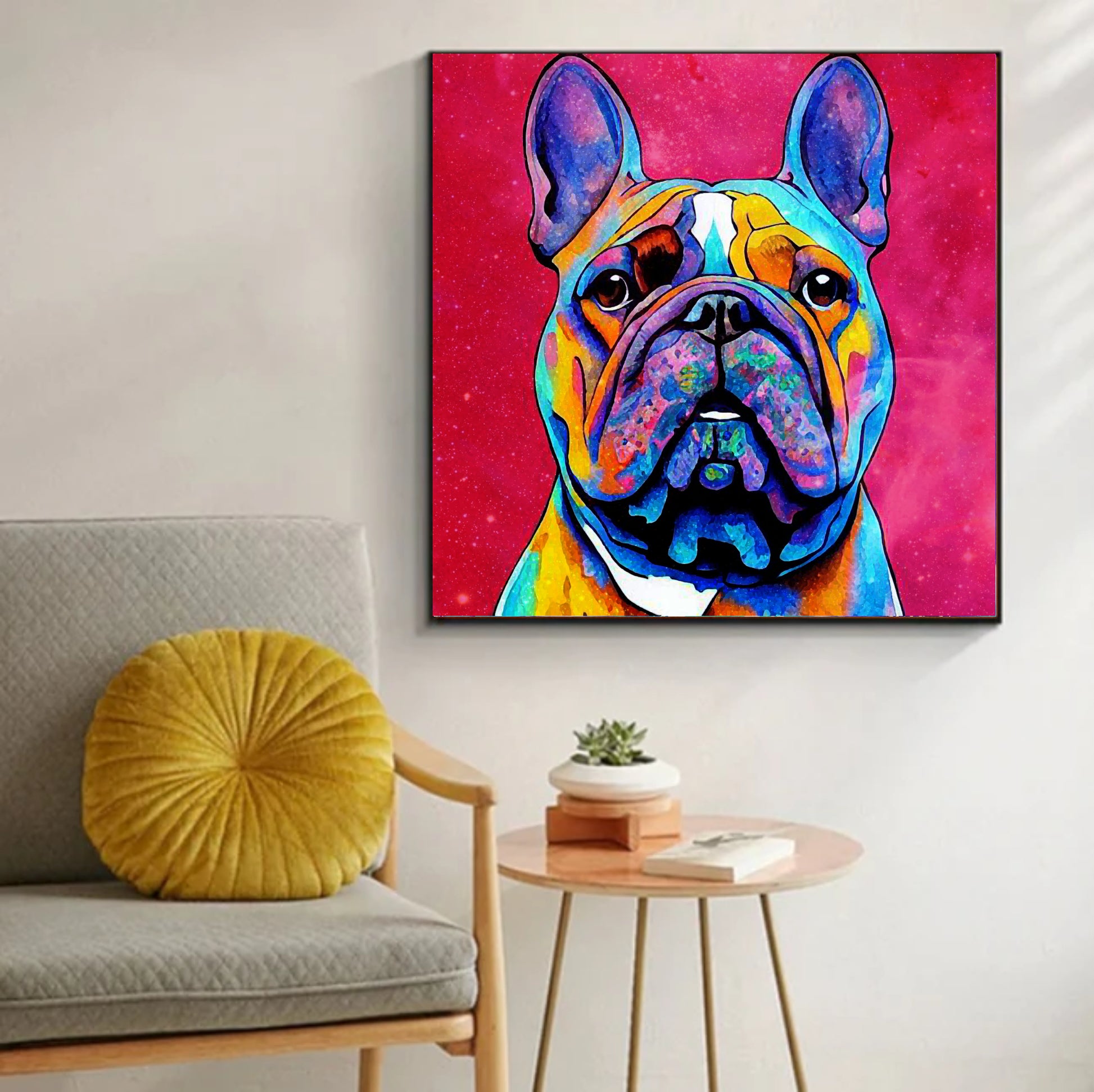 Frenchie wall art artwork poster