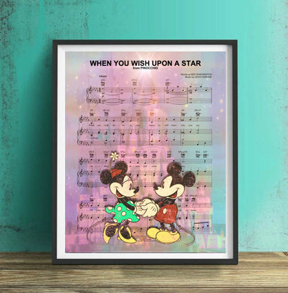 Mickey and Minnie Anniversary Gift Art