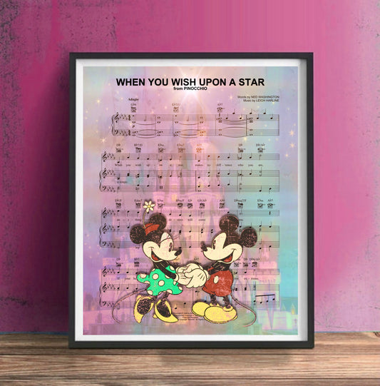 Mickey and Minnie Wedding Gift Art